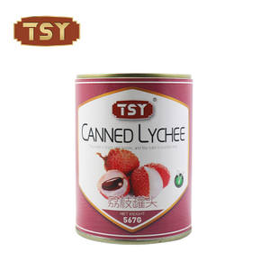 565g Kolay Açık Ambalaj Doğal Taze Tatlı Konserve Lychee