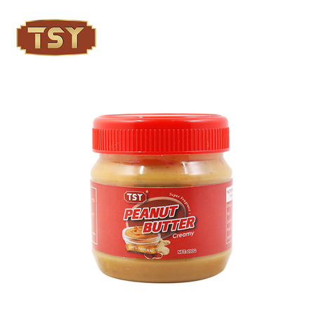 200g şişe paketleri süpermarket için yemeye hazır gevrek fıstık ezmesi