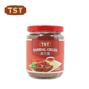 230g Endonezya Usulü Baharatlı Lezzetli Sambal Oelek