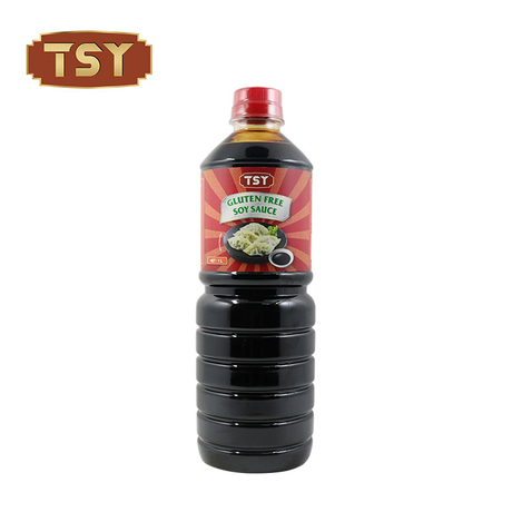 1000 ml PET Şişe Çin Helal Glutensiz Soya Sosu Shoyu