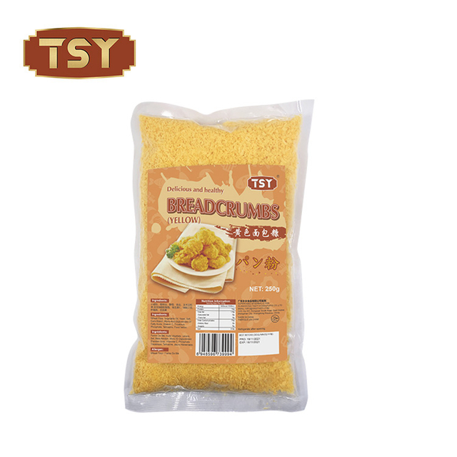 Kızarmış tavuk için 500g sarı renkli kurutulmuş ekmek kırıntıları