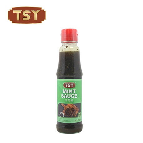 Çin yemekleri baharat 150ml cam şişe nane sosu özelleştir